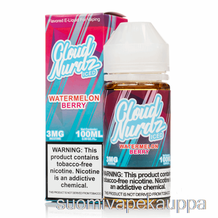 Vape Suomi Jäävesimelonimarja - Pilvi Nurdz - 100ml 3mg